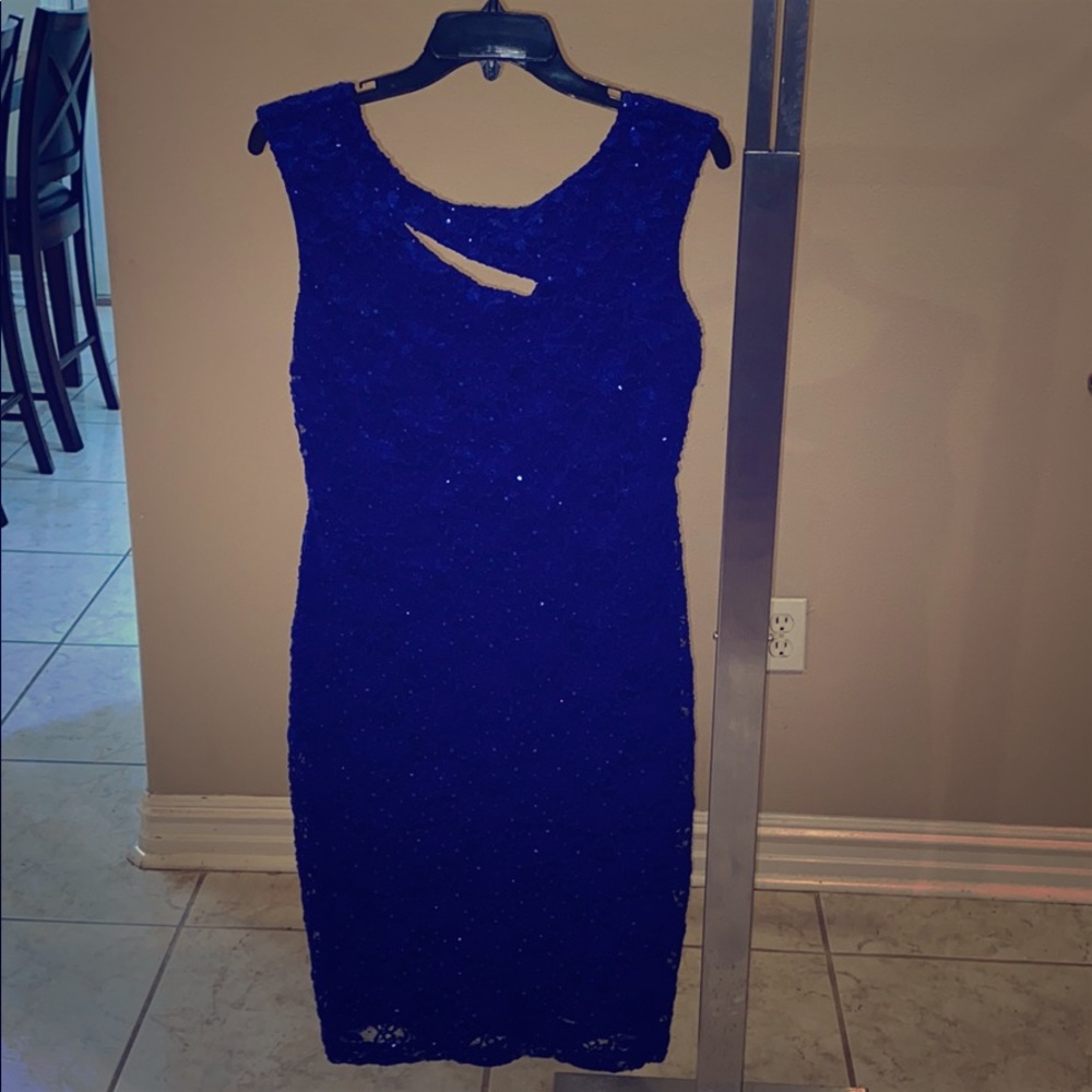 Blue Sequin Dress